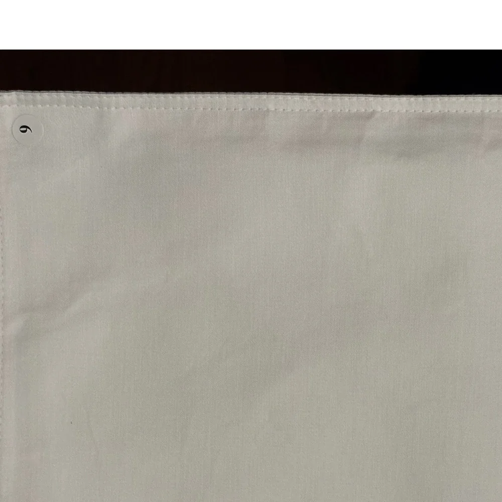 Set of 4 White Cotton Placemats and Napkins with Embroidered‎ Signature NEW